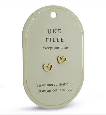 Boucles d'oreilles Une Fille 