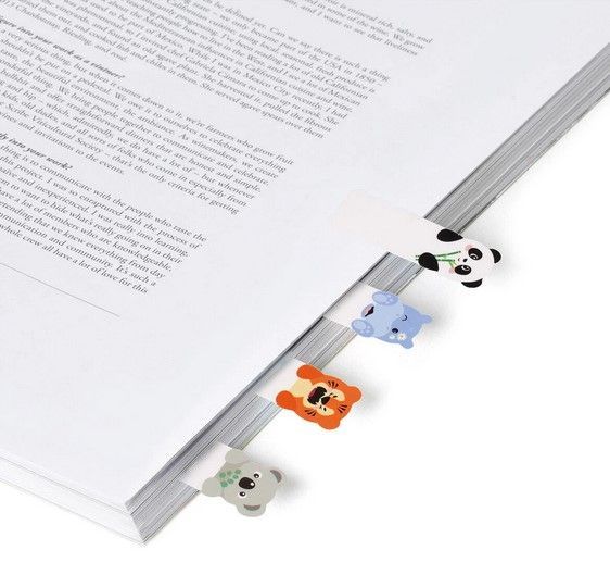 MARQUES PAGES ADHESIFS CUTE ANIMALS