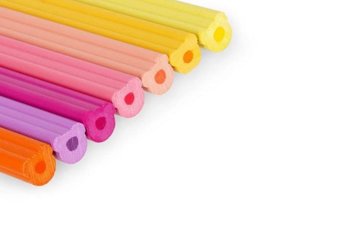 SET DE 24 CRAYONS DE COULEUR AVEC TAILLE CRAYON TEDDY FRIENDS