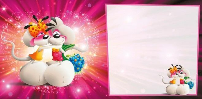 CARTE 3D DIDDL UNE TENDRE PENSEE