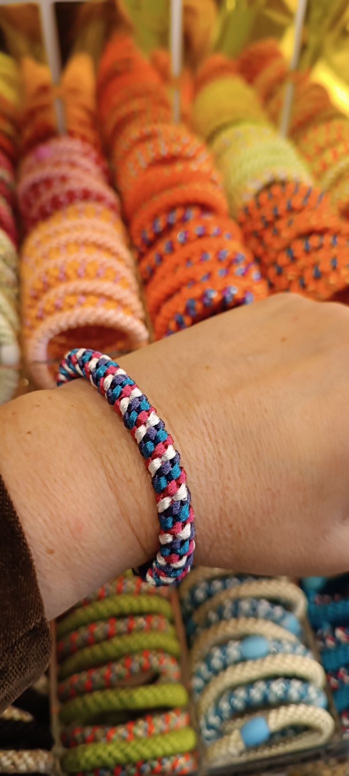 Kknekki Mélange violet ivoire bleu