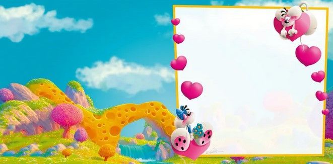 CARTE 3D DIDDL LOVE IS YOU AND ME