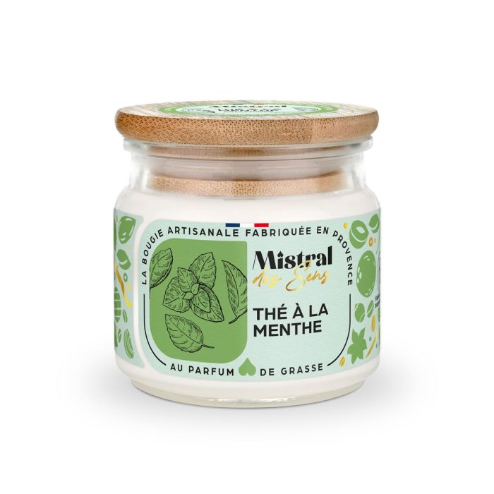 BOUGIE PARFUMEE THE A LA MENTHE