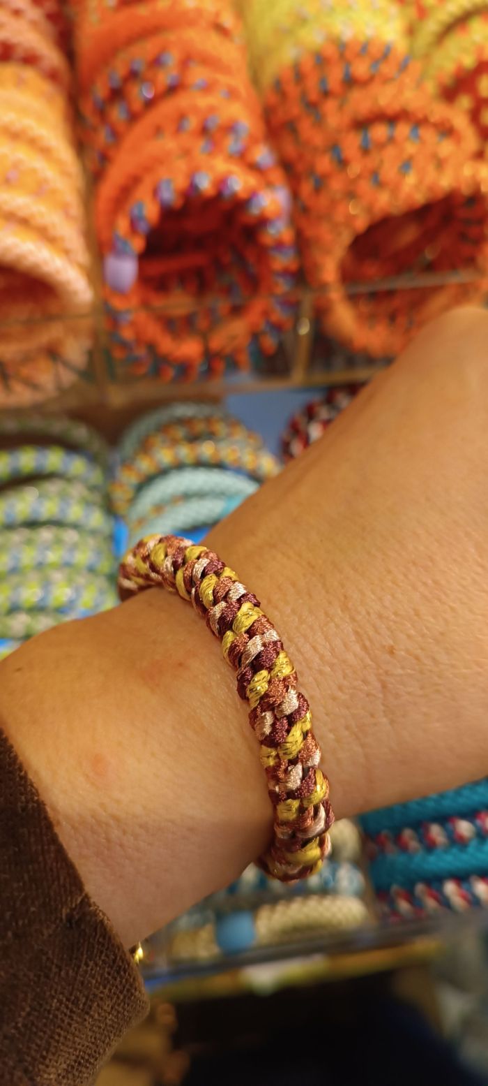 Kknekki Mélange bois de rose paillettes soleil