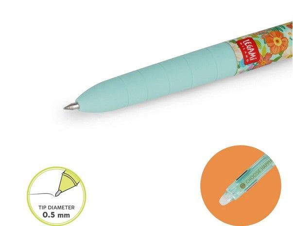 STYLO A ENCRE GEL EFFACABLE 3 COULEURS FLOWER