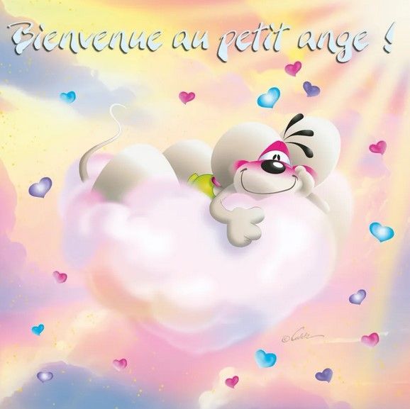 CARTE 3D DIDDL BIENVENUE AU PETIT ANGE
