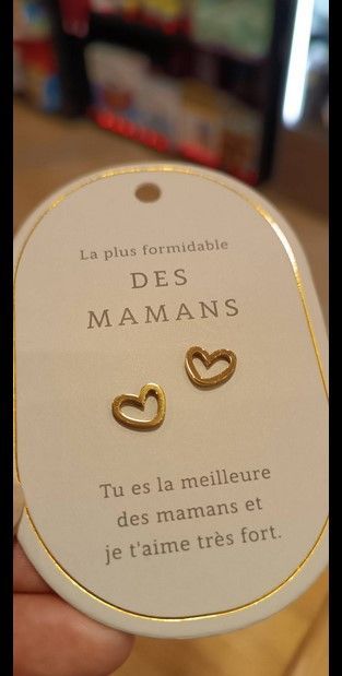 BOUCLE D OREILLE MESSAGE LA PLUS FORMIDABLE DES MAMANS