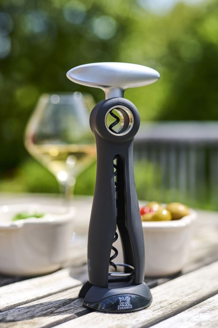 Tire bouchon à vis sans fin basalte avec coupe capsule 19 cm