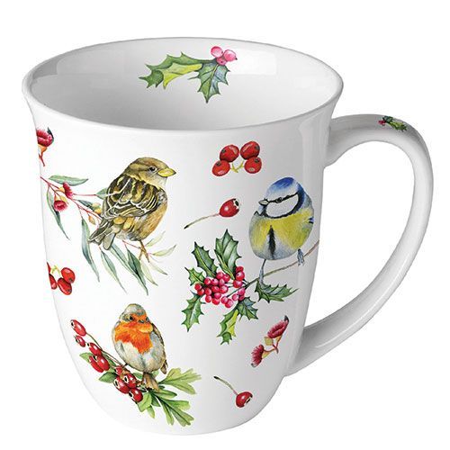 MUG BIRDS IN WINTER
