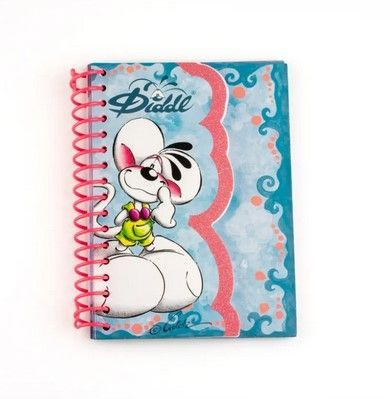 Carnet forme A6 Diddl bleu