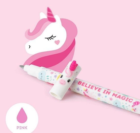 STYLO A ENCRE GEL EFFACABLE LICORNE