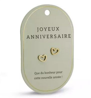 Boucles d'oreilles Joyeux Anniversaire