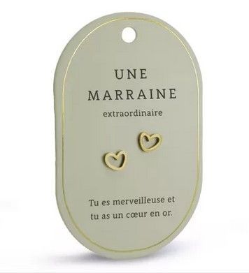Boucles d'oreilles Une Marraine