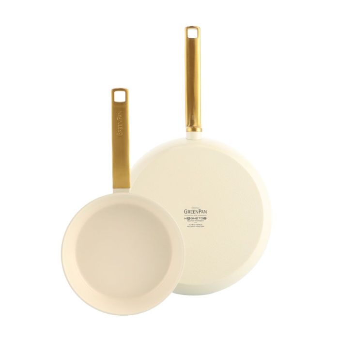 SET DE 2 POELES 20 ET 28 CM EVOLUTION CREME