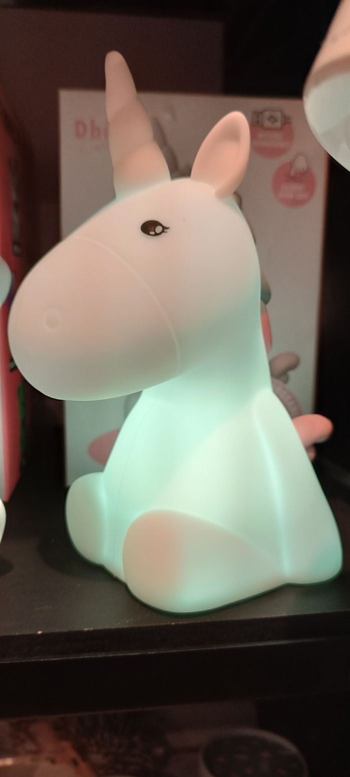 VEILLEUSE SOUPLE LICORNE RECHARGEABLE