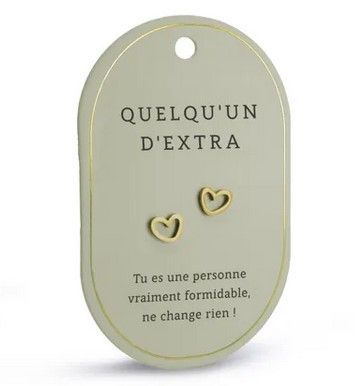 Boucles d'oreilles Quelqu'un d'Extra
