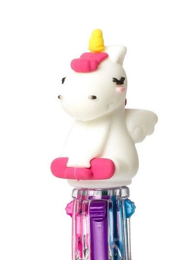 MINI STYLO A BILLE 4 COULEURS UNICORN