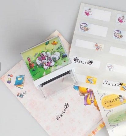  Kit tampon textile Diddl : marquez vos affaires avec la petite souris aux grandes pattes