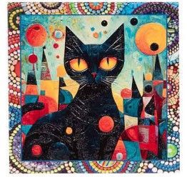 DESSOUS DE PLAT BLACK CAT