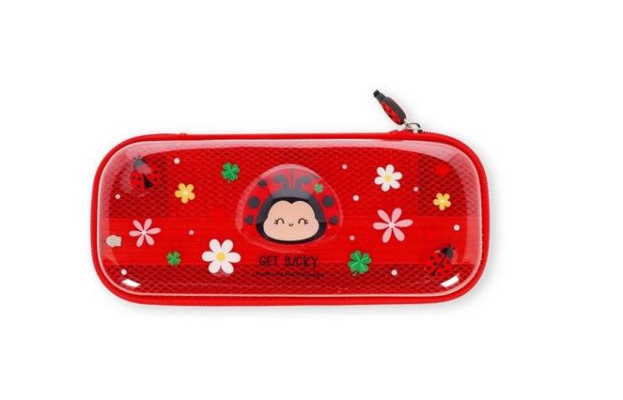 TROUSSE TRANSPARENTE RIGIDE LADY BUG