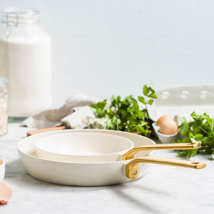 SET DE 2 POELES 20 ET 28 CM EVOLUTION CREME