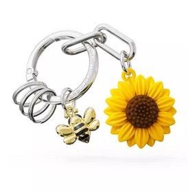 Porte-clés charms Tournesol - METALMORPHOSE