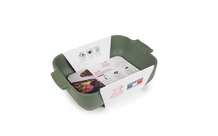 Appolia Plat Rectangulaire Vert Fougère 25 cm