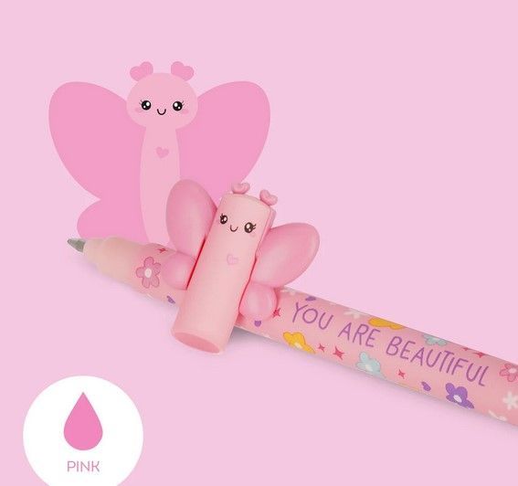 STYLO A ENCRE GEL EFFACABLE BUTTERFLY