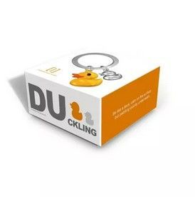 Porte-clés Canard Jaune et son petit- METALMORPHOSE