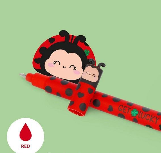 STYLO A ENCRE GEL EFFACABLE COCCINELLE