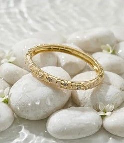 Bracelets Thaï Colorés en Laiton – Joncs Bohème Chic & Strass Tendance - Ecru