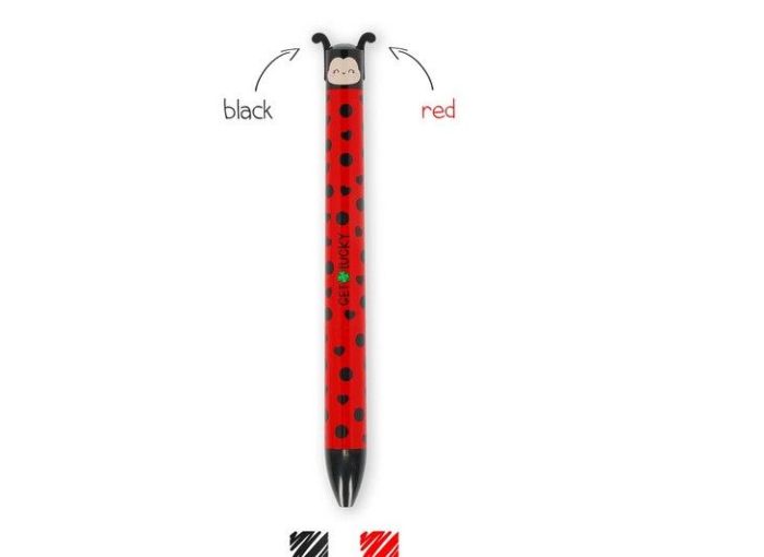 Stylo à Bille à deux Couleurs Ladybug - Click&Clack