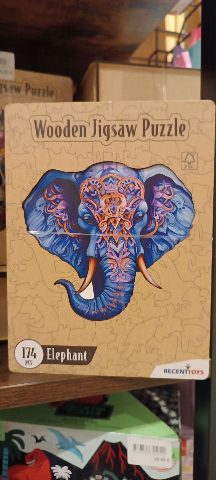 Puzzle en bois — Éléphant
