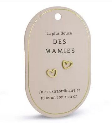 Boucles d'oreilles La plus douce des Mamies
