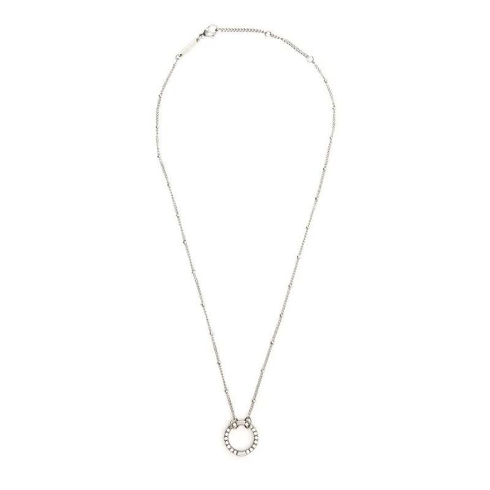 COLLIER ARGENTE AVEC ANNEAU