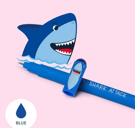 STYLO A ENCRE GEL EFFACABLE SHARK