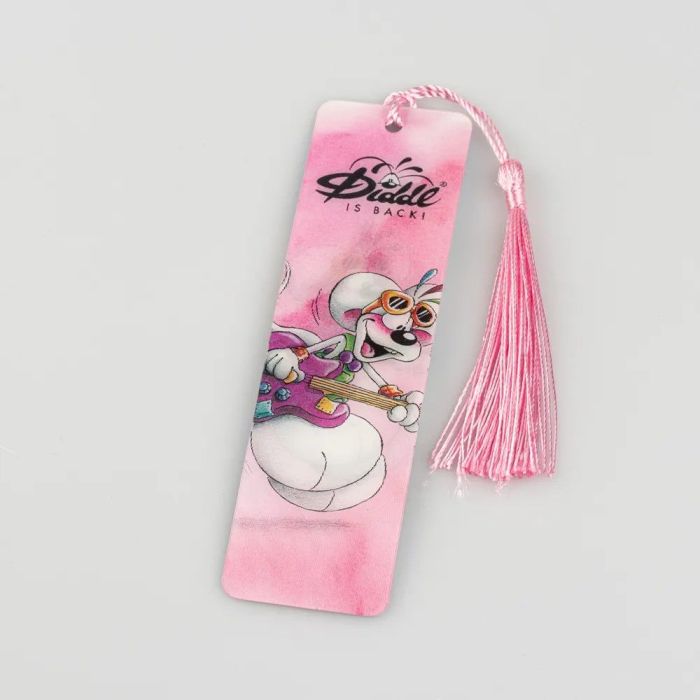 MARQUE PAGE 3D LENTICULAIRE DIDDL MUSICIEN ROSE