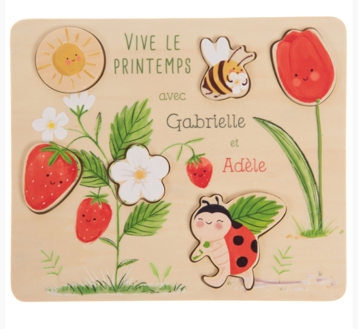 PUZZLE A FORMES COCCINELLE 