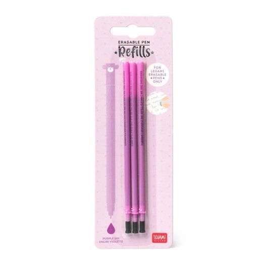 Set de 3 Recharges pour Stylo à Encre Gel Effaçable - Encre VIOLETTE