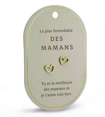 Boucles d'oreilles La plus formidable des mamans