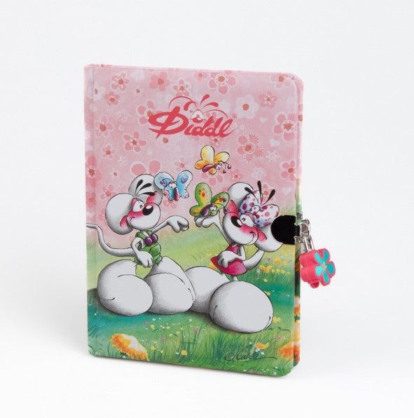 Journal intime Diddl cadenas fleur : parce que les plus beaux secrets méritent le plus beau des gard