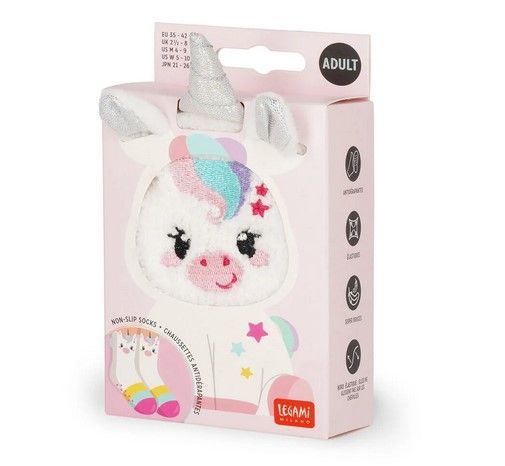 CHAUSSETTE ANTIDERAPANTES ADULTES UNICORN