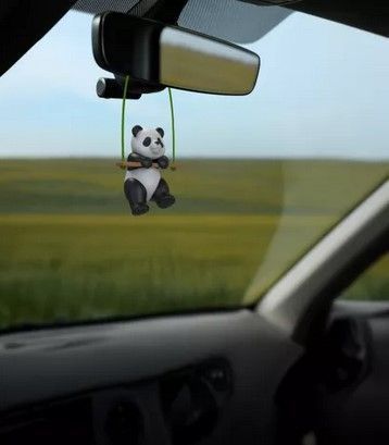 Car Friends | Pendentif pour rétroviseur de voiture Panda