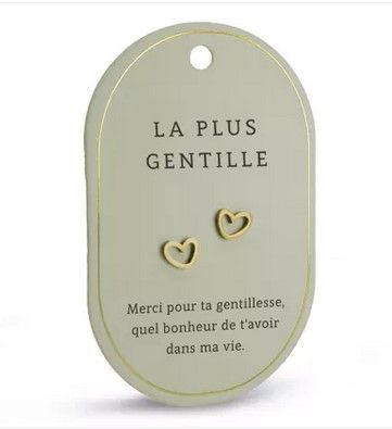 Boucles d'oreilles La plus gentille