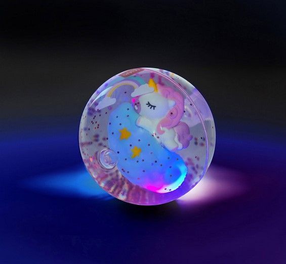 Balle Rebondissante Lumineuse - Unicorn - Light-Up Bouncy Ball