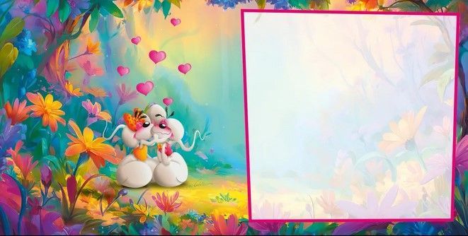 CARTE 3D DIDDL GROS BISOUS