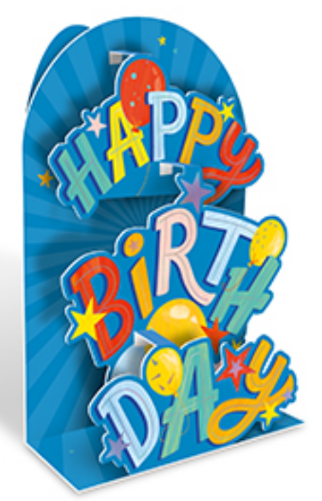 Greeting Card - Pop-up Card - Happy Birthday - Large - Birthday
