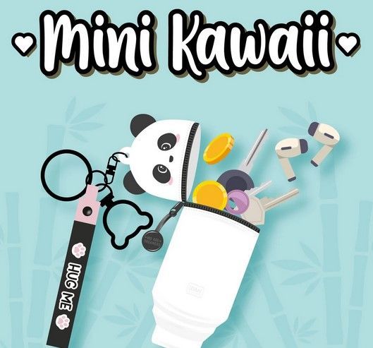MINI KAWAÏ PORTE CLES ET MONNAIE PANDA