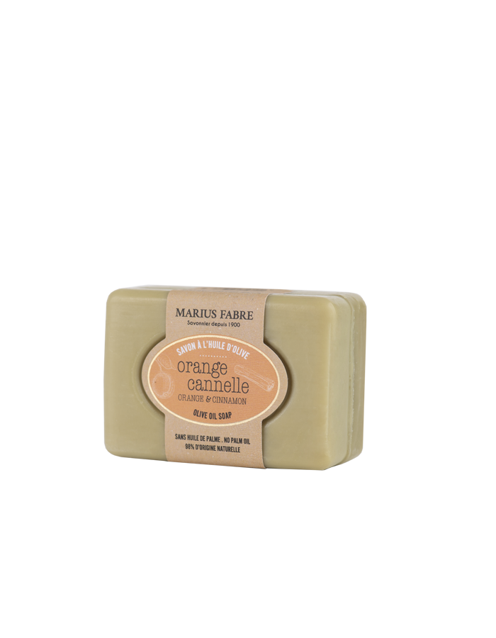 Savonnette parfumée ORANGE CANNELLE 100g sans huile de palme