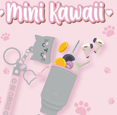 MINI KAWAÏ PORTE CLES ET MONNAIE KITTY